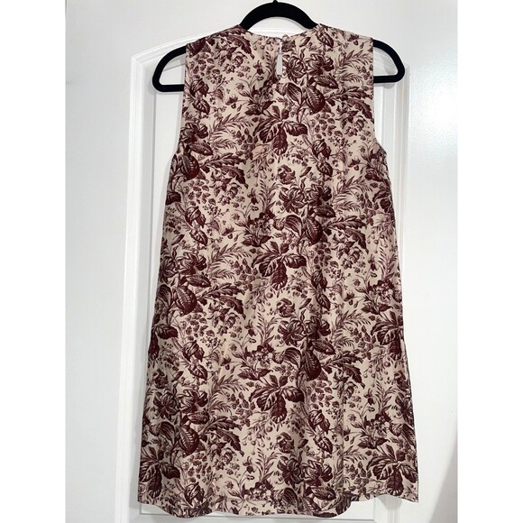 Doen Women’s Belina Linen Dress Toile Botanique size S NWT ALine Shift 60s Rare - Picture 7 of 12